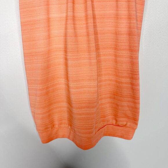 Athleta XSmall Coral Orange Spacedye Strappy Built In Bra Tank Top Yoga Workout - Picture 4 of 7